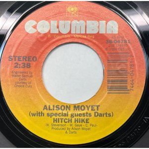 Alison Moyet Hitch Hike / Invisibe (feat. Darts) 45 Pop 1984 Columbia 38-04781